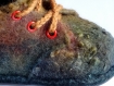 Chaussons bottines hobbit bébé 6-12 mois feutrés laine mérinos n32 