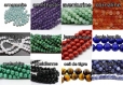Bracelet mala tibétain orné de 19 perles de pierre naturelle (6mm) & 2 perles style tibétain