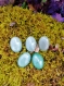 Cabochons de pierres naturelle 18x13mm, 10 choix de pierres, pour confection de bijoux