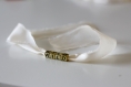 Bracelet porte bonheur personnalisable ruban de soie