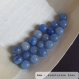 Perle - aventurine bleu - 10 perles 6mm