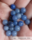 Perle - aventurine bleu - 10 perles 6mm