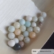 Perle - amazonite - 40 perles 6mm