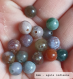 Perle - agate indienne - 10 perles 6mm