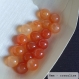 Perle - cornaline - 40 perles 6mm