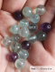 Perle - fluorite - 10 perles 8mm