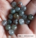 Perle - héliotrope - 10 perles 6mm