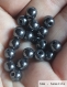 Perle - hématite - 40 perles 6mm