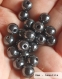 Perle - hématite - 40 perles 8mm
