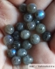 Perle - labradorite - 40 perles 6mm