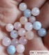 Perle - morganite - 10 perles 6mm
