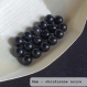 Perle - obsidienne noire- 10 perles 8mm