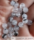 Perle - quartz tourmaline - 10 perles 6mm