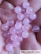 Perle - quartz rose - 40 perles 8mm