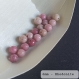 Perle - rhodochrosite - 10 perles 6mm