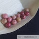 Perle - rhodochrosite - 10 perles 8mm