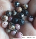 Perle - rhodonite - 10 perles 6mm