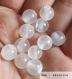 Perle - sélénite - 10 perles 8mm
