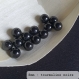 Perle - tourmaline noire  - 40 perles 8mm