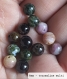 Perle - tourmaline multi  - 40 perles 6mm