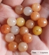 Perle - topaze  - 10 perles 8mm