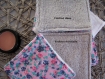 Coton lingette carré lavable, réutilisable - coton démaquillant réutilisable - pochon de transport- cadeau noel