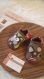 Chaussons - chaussettes souples motricité en coton avec une semelle cuir anti-dérapant pour bébé, enfants avec chat et souris du 18 à 23