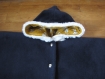 Poncho, cape, manteau bébé enfant en doudou doublé, avec capuche tête d'animal - cadeau naissance anniversaire noel pré natal