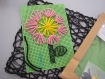 Kit couture enfant - carton à broder avec aiguille plastique et fils laine assortis- cadeau anniversaire noel - activité manuelle jeu jouet