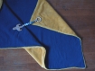 Couverture capuche réversible- cape - plaid- cadeau naissance - pour envelopper votre enfant bien au chaud
