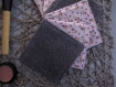 Coton lingette carré lavable femme fête des mères - coton démaquillant réutilisable - pochon de transport