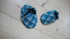 Chaussons - chaussettes souples motricité en coton  avec semelle cuir anti-dérapant pour bébé, enfants de la naissance à la taille 23