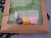 Kit couture enfant - carton à broder avec aiguille plastique et fils laine assortis- cadeau anniversaire noel - activité manuelle jeu jouet