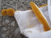 Kit de couture doudou plat lange à nouer avec oreilles bébé prêt à coudre diy - dentition attache tétine - cadeau noel, naissance, maman
