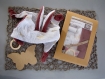 Kit de couture doudou plat lange à nouer prêt à coudre diy avec ses oreilles bébé - dentition tétine - cadeau noel, naissance, maman