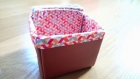 Coton lingette carré lavable femme fête mères - coton démaquillant réutilisable - boite de rangement/panier - pochon de transport