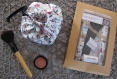 Kit de couture sac - pochon maquillage prêt à coudre diy femme cadeau saint valentin anniversaire- coton lavable, nécessaire coiffure