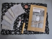 Kit de couture  6 cotons lingettes carré lavable prêt à coudre diy femme saint valentin cadeau noel, anniv-coton démaquillant réutilisable