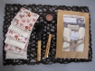 Kit de couture prêt à coudre 6 cotons lingettes carré lavables diy femme fête des mères soin visage  réutilisables