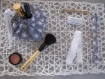 Kit de couture sac - pochon prêt à coudre diy maquillage femme fête des mères cadeau noel anniversaire- coton lavable, nécessaire coiffure