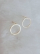 Boucles d'oreilles petits anneaux dorées à l'or fin