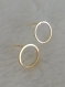 Boucles d'oreilles petits anneaux dorées à l'or fin