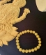 Bracelet perles pierres minérales naturelles lithothérapie 8mm citrine sérénité, concentration, intelligence, joie bijou fait main