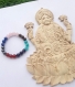 Bracelet perles pierres naturelles 8mm les 7 chakras bijou artisanal fait main