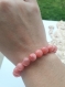 Bracelet perles pierres minérales naturelles 8mm rhodochrosite pour le foie, reins, ulcères, diabète, ménopause et stress bijou fait main