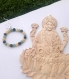 Bracelet perles pierres minérales naturelles 8mm pour le système immunitaire citrine agate mousse et jade bijou artisanal fait main