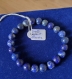 Bracelet perles pierres minérales naturelles 8mm lapis lazuli migraine maux de tête névralgiques bijou artisanal fait main