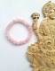 Bracelet perles minérales naturelles 8mm quartz rose pierre de l’amour, paix harmonie soigner blessures du cœur bijou artisanal fait main