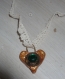 Collier pendentif coeur médiéval