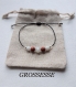 Bracelet grossesse en pierres naturelles, pierre de lune, jaspe rouge